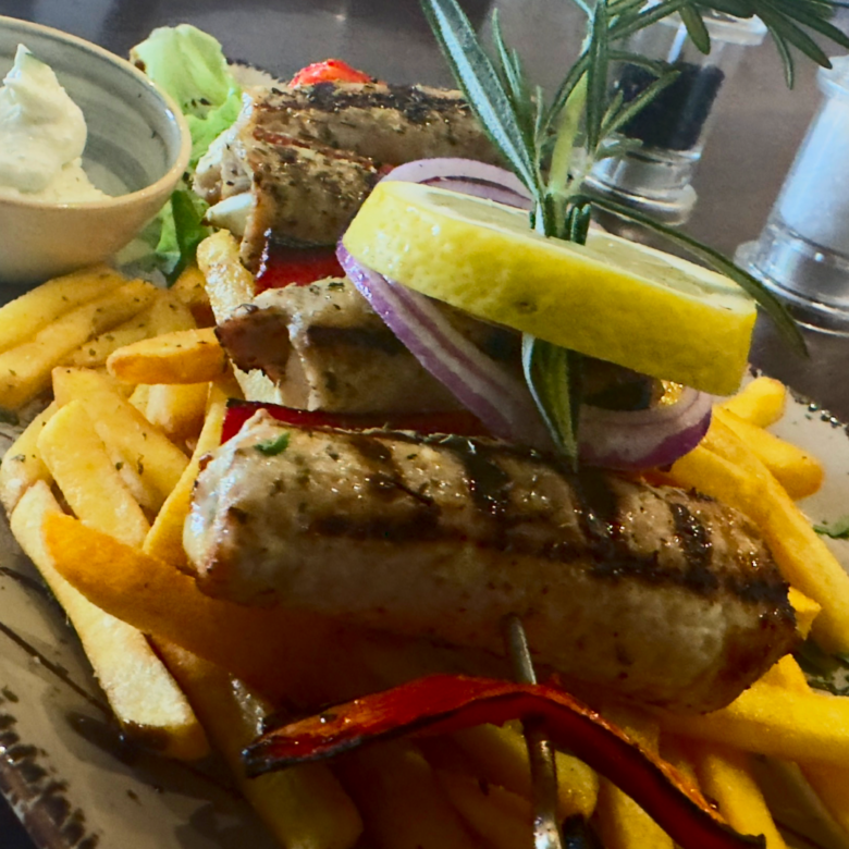Souvlaki gefüllt